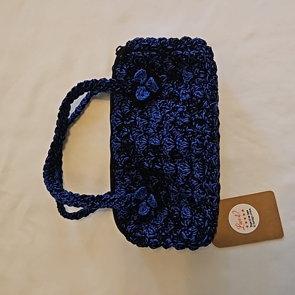 Handmade Kids Floral Crochet Mini Bag Handcrafted Boho Grannycore Vintage unique - Picture 17 of 17